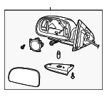 25808728 - : Side Mirror Kit for Saab: 9-7x Image