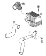 4852455AA - Fuel: Air Cleaner To Turbo Hose for Mopar Image