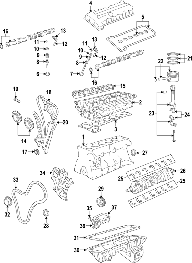 11110443605 - Engine: Cylinder Block for BMW Image