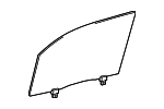 6810104120 - : Door Glass for Toyota: Tacoma Image