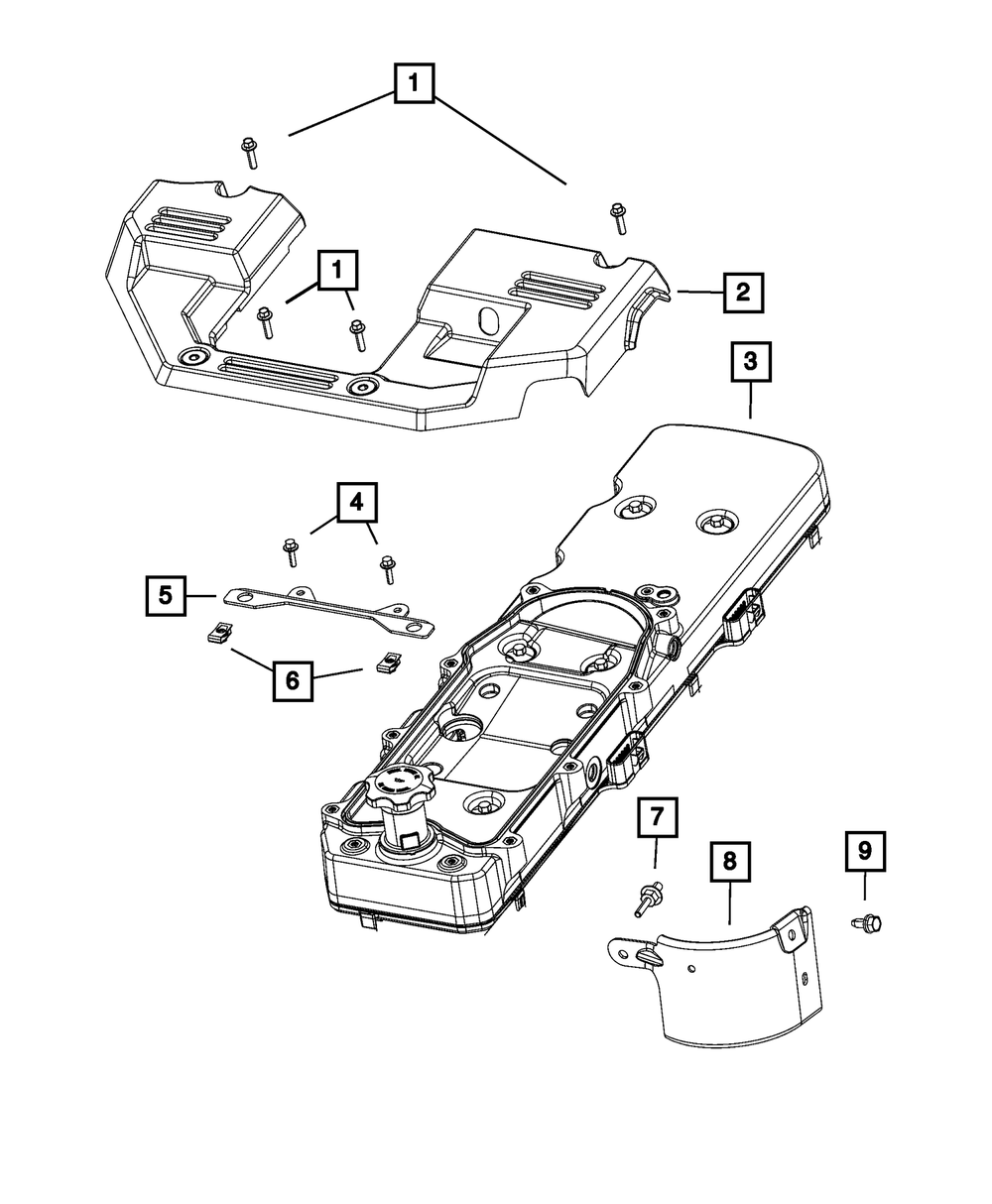 Engine Cover - Mopar (68358113AA)