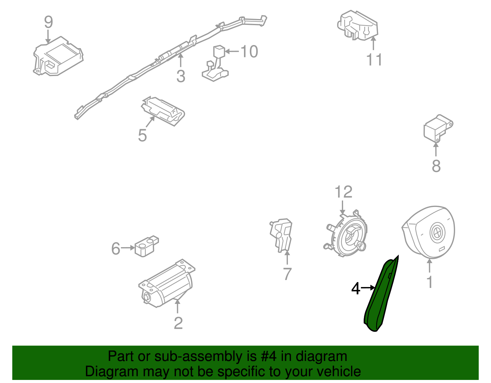 Side Impact Inflator Module - BMW (72-12-6-981-121)