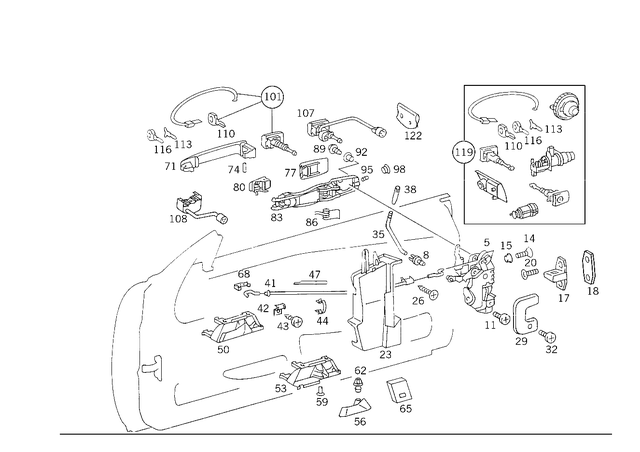 1267601006 - Front Doors: Key for Mercedes-Benz Image image