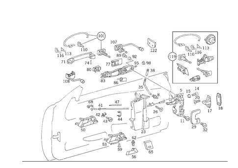Locking System for 1988 Mercedes-Benz 300CE #2
