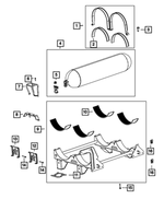 68139897AB - Fuel: Fuel Tank Strap for Mopar Image