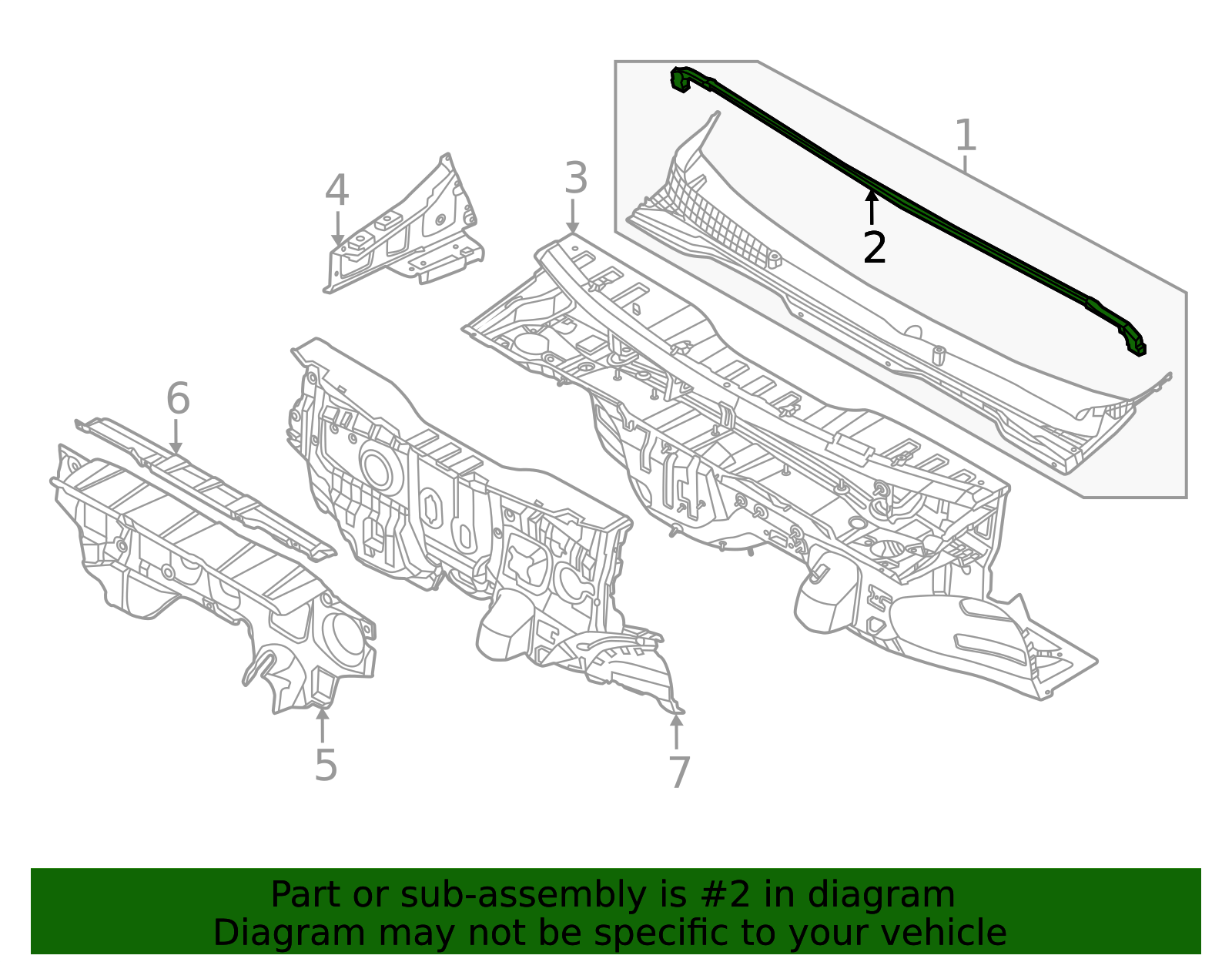 2022-2024 Kia Carnival Rear Seal 86430-R0000 | TascaParts.com