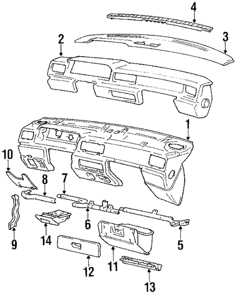 Instrument Panel for 1986 Mitsubishi Galant #0