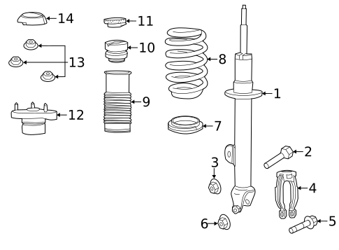 Struts & Components for 2021 Dodge Charger #0