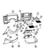 5KF68DX9AA - Interior Trim: Instrument Panel Bin for Mopar Image