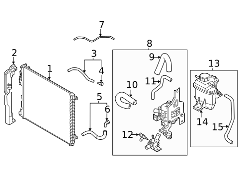 Radiator & Components for 2023 Genesis GV70 #0