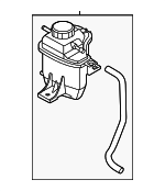 282783N000 - Cooling System: Reservoir Assembly for Genesis: G80, G90, GV70, GV80, GV80 Coupe Image