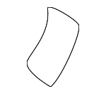 7430A480 - Body: Air Bag Label for Mitsubishi: Eclipse Cross, Lancer, Mirage, Mirage G4, Outlander, Outlander PHEV, Outlander Sport Image