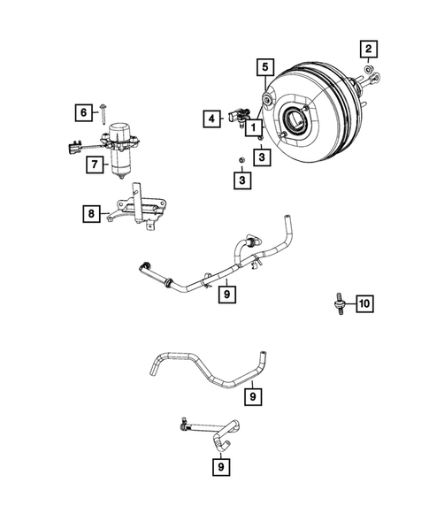 Power Brake Booster for 2023 Ram 1500 Classic #0