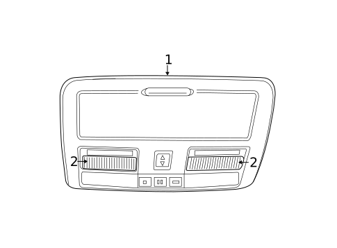 Overhead Console for 2023 Dodge Charger #0