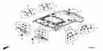83200TL2A01ZB - Interior/Bumper: LINING ASSY., ROOF *YR372L* (SUNROOF) (PREMIUM IVORY) for Acura Image