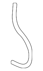 76834SFE003 - Body: Washer Hose for Honda: Civic, Insight Image