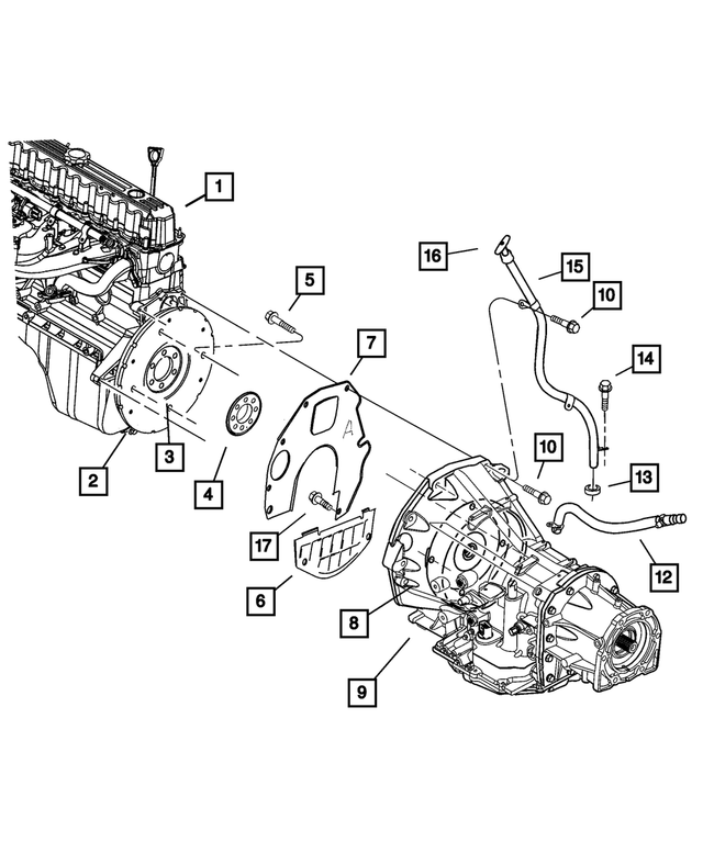 J3214094 - Automatic Transmission 4 Speed: Drive Plate Backing Plate for Mopar Image