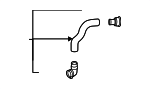 25415CL000 - Cooling System: Lower Hose for Hyundai: Santa Fe Image