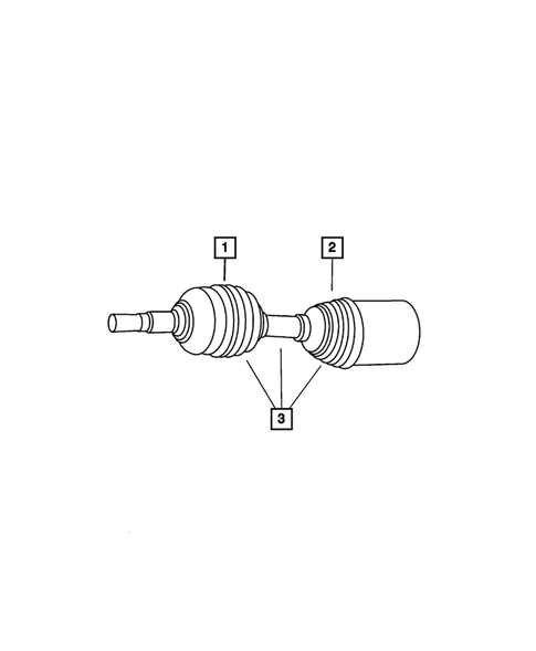 Front Axle Drive Shafts for 2007 Dodge Nitro #0