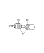 R5189279AA - Front Suspension &amp; Drive: Axle Half Shaft, Left, Remanufactured for Mopar Image