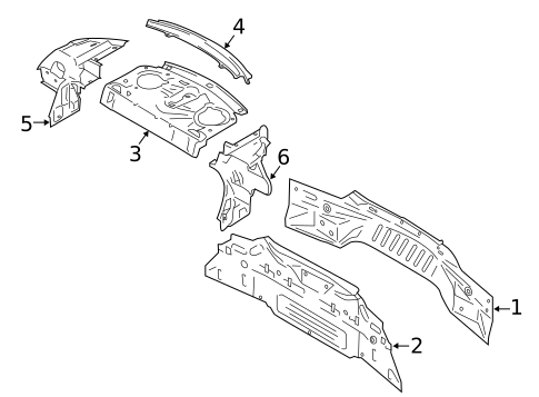 Rear Body for 2015 Ford Mustang #1