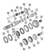 5012122AA - Manual Transmission 6 Speed: Countershaft Gear for Dodge: Ram 2500, Ram 3500 Image
