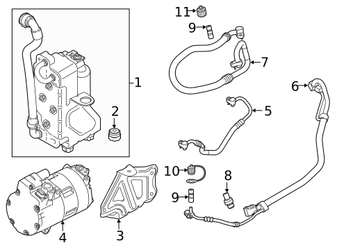 Condenser, Compressor & Lines for 2025 BMW X5 #0
