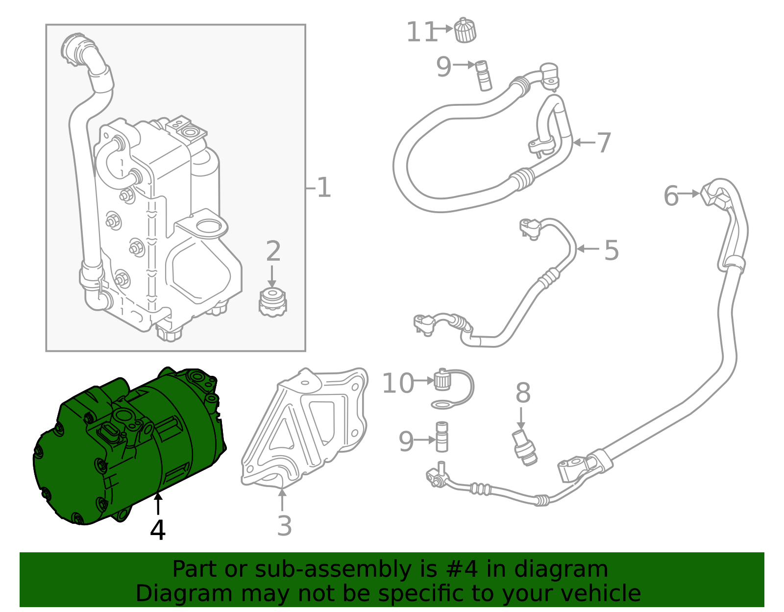 2021-2023 BMW X5 Compressor 64-52-9-496-112 | BMW OEM Parts