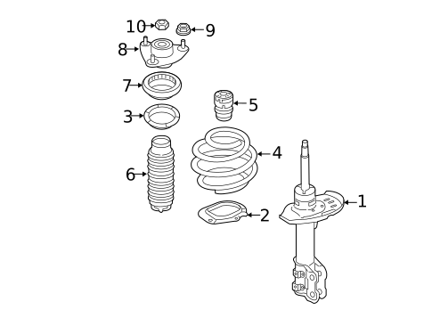 Struts & Components for 2015 Hyundai Azera #0