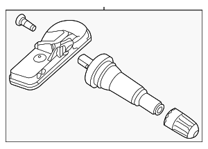52940L1100 - : Tire Pressure Monitoring System (TPMS) Sensor for Hyundai: Elantra, Elantra N, Ioniq 5, Ioniq 6, Santa Cruz, Sonata, Tucson Image