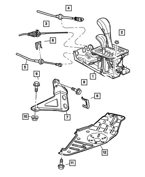Gearshift Controls for 2002 Jeep Grand Cherokee #0