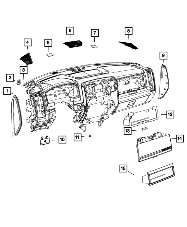 6509254AA - Interior Trim: Nut for Dodge: Ram 2500, Ram 3500 | Jeep: Grand Wagoneer, Wagoneer | Ram: 1500, 1500 Classic, 2500, 3500 Image