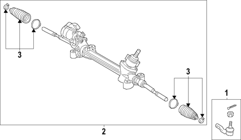 Steering Gear & Linkage for 2021 Toyota Sienna #1