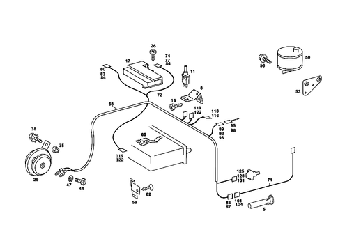 Antitheft Alarm System for 1986 Mercedes-Benz 560SL #0