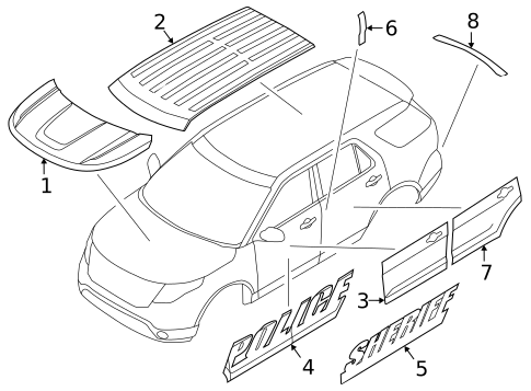 Decals for 2018 Ford Police Interceptor Utility #0