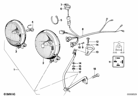 Fog Lamps and Auxiliary Lights for 1986 BMW-Motorrad R 80 #0