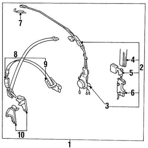 Passive Restraints for 1993 Subaru SVX #0