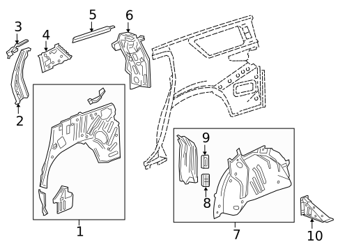 Inner Structure for 2024 Chevrolet Traverse Limited #0