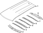 67152DO000 - : Roof Rail for Kia Image