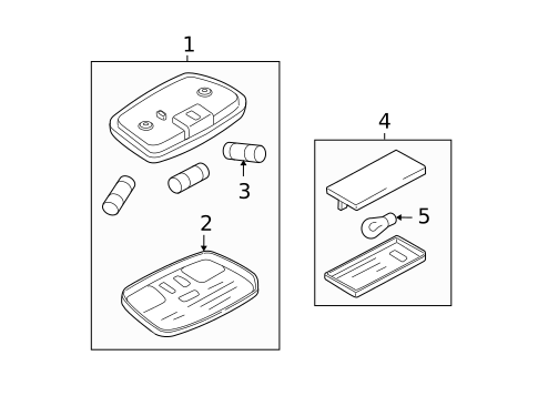 Interior Lamps for 2010 Mercury Mariner #0