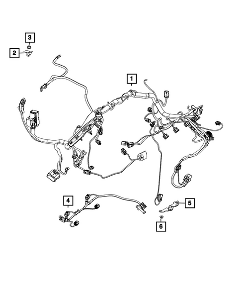 Wiring, Powertrain for 2025 Jeep Wrangler #2