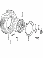 90304634000 - : Nut, Wheel for Honda Image