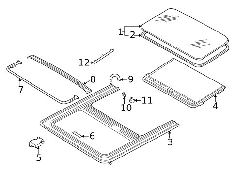 Sunroof for 1999 Volkswagen Passat #3