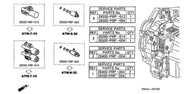 Solenoid Valve Set for 2006 Honda CR-V #0