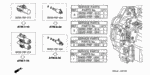 28015RCL315 - Transmission - Automatic: SOLENOID SET A, SHIFT for Honda Image