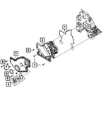 68723844AA - Engine: Timing Case Cover for Ram: 2500, 3500 Image