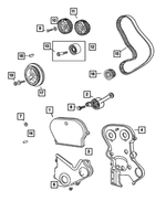 6502926 - Engine 2.4L Four Cylinder: Hex Flange Head Bolt for Mopar Image