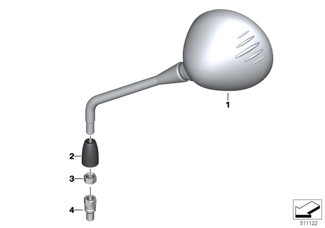 51168358966 - : Mirror for BMW-Motorrad Image