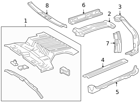 Interior Trim - Rear Body for 2002 Oldsmobile Bravada #1