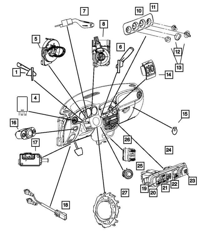 5073048AB - : Multifunction Switch for Mopar Image